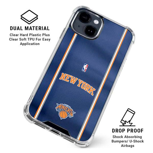 NBA New York Knicks Jersey iPhone 14 Clear Case